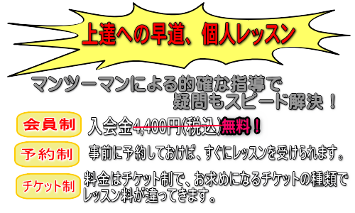 上達への早道、個人レッスン